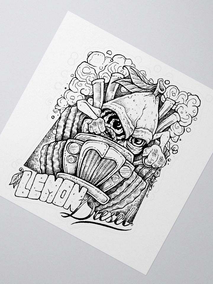 Lemon Diesel Kiss Cut Sticker product image (2)