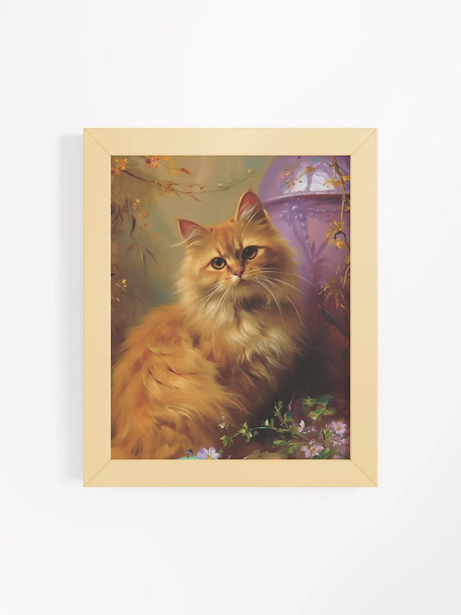 Golden Cat Serenity Framed Matte Poster product image (7)