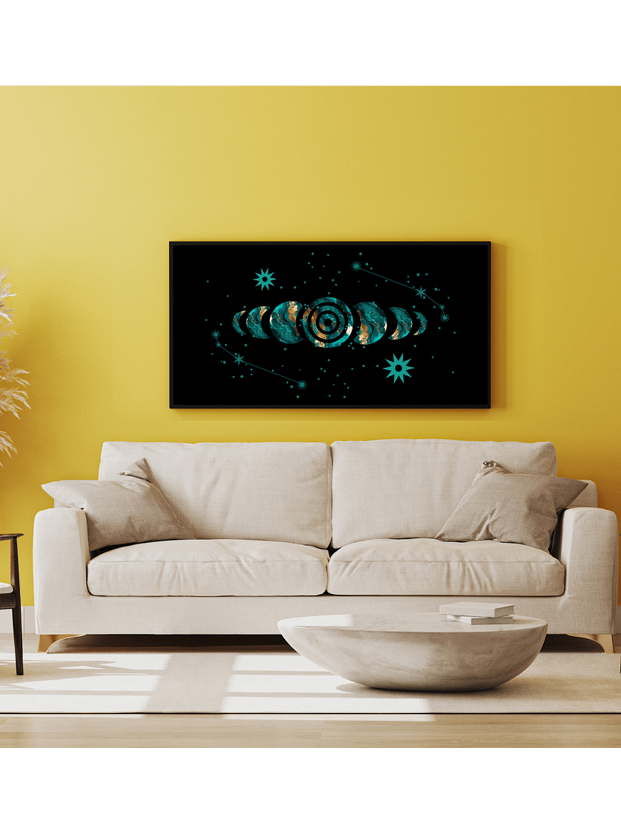 Emerald Lunar Phase Nox Poster (Framed) product image (7)