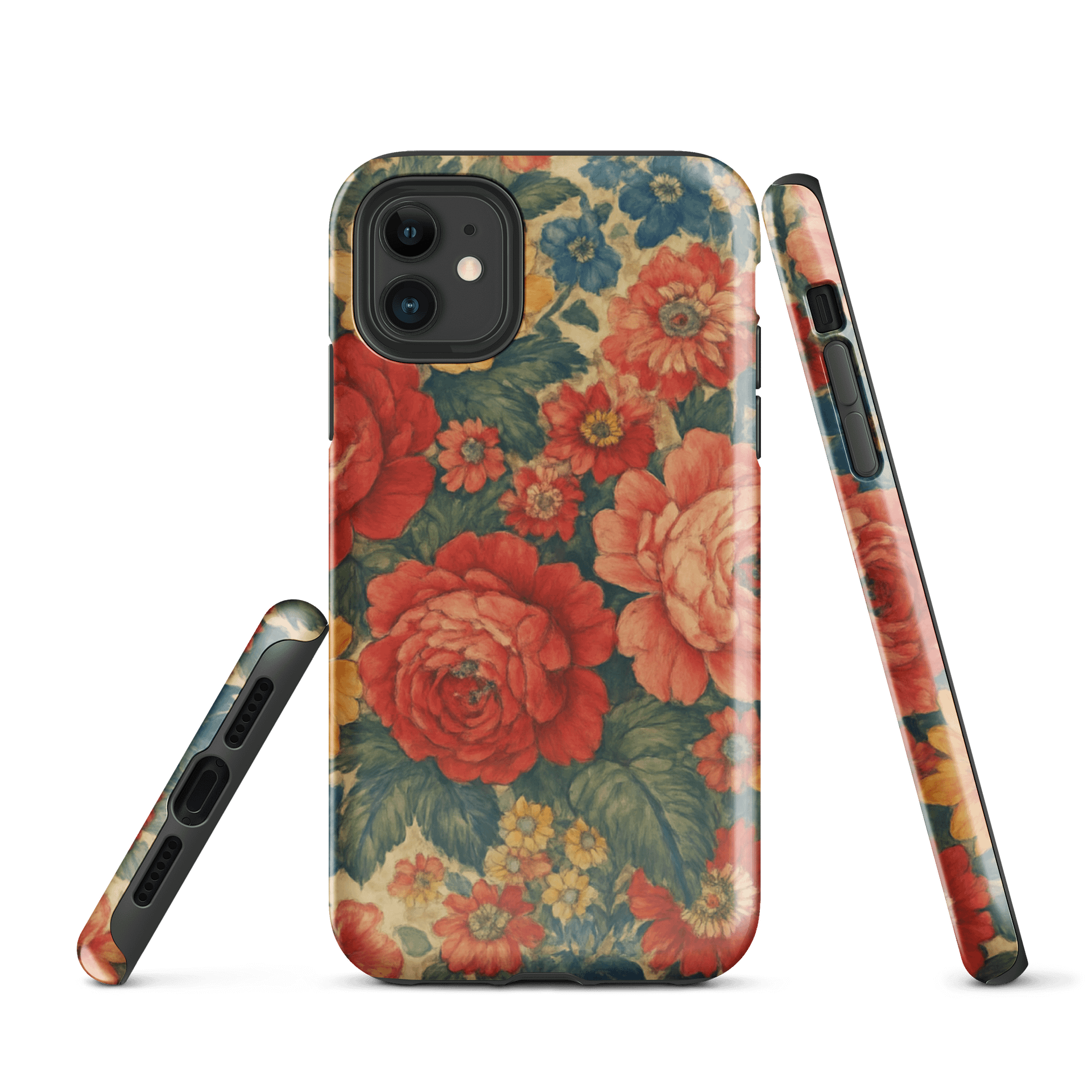 Floral Fusion Tough iPhone® Case product image (1)