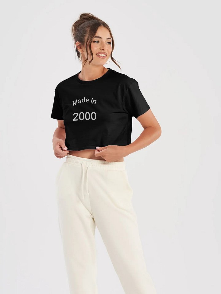 Made in 2000 Women’s Crop Top product image (1)