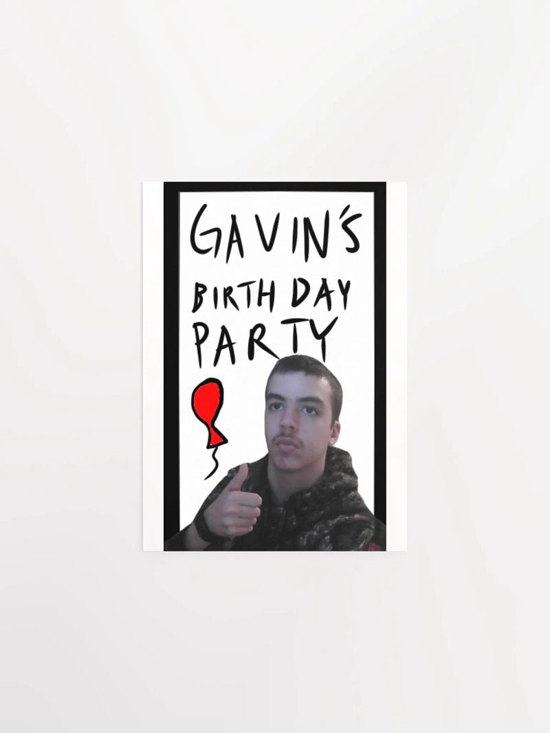 "Gavin's Birthday Party" Poster