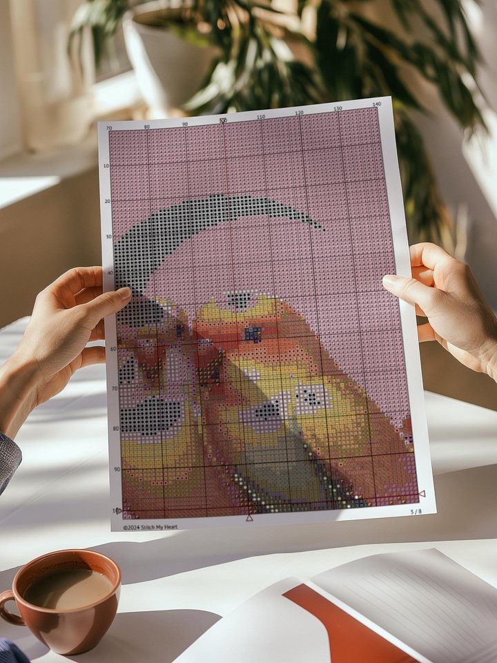 Lovebirds at Dusk Cross Stitch Pattern product image (2)
