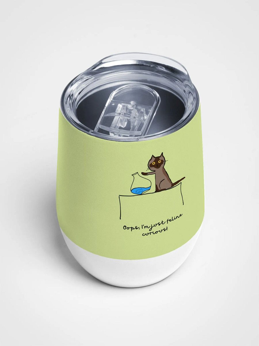 Feline Curious Wine Tumbler product image (4)