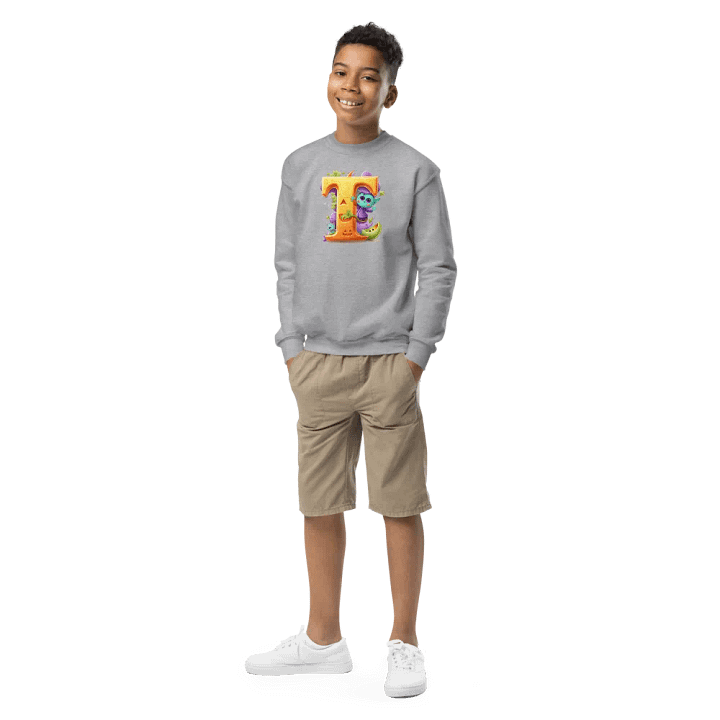 Cute Halloween Monogram Letter T Sweatshirt product image (2)