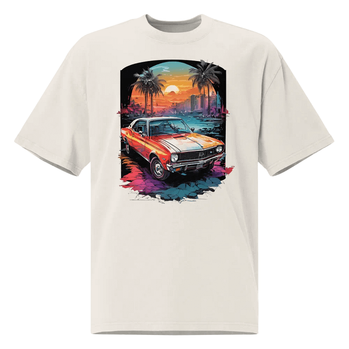 Cruisin' Sunset Oversized T-Shirt product image (1)