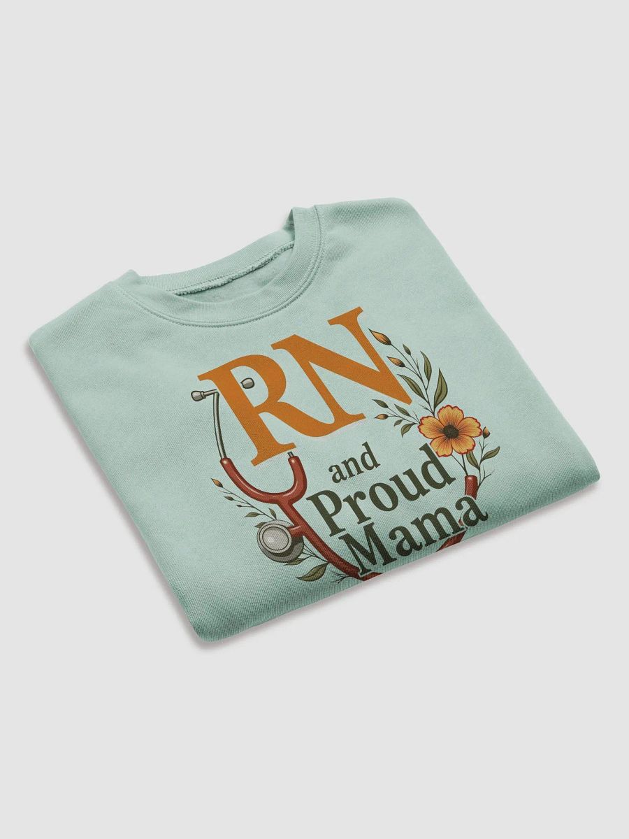 Proud RN and mama, Floral Stethoscope Fleece Crop Sweatshirt product image (14)