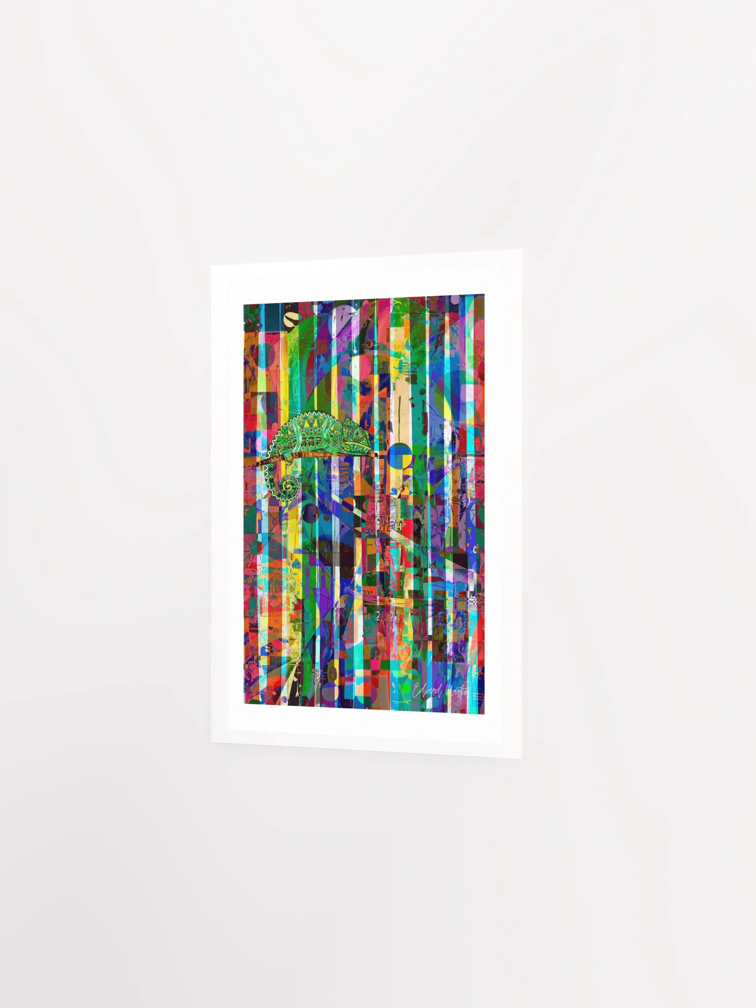 'Changing Colors' by Edward Martin Mixed Media Collage Print product image (3)