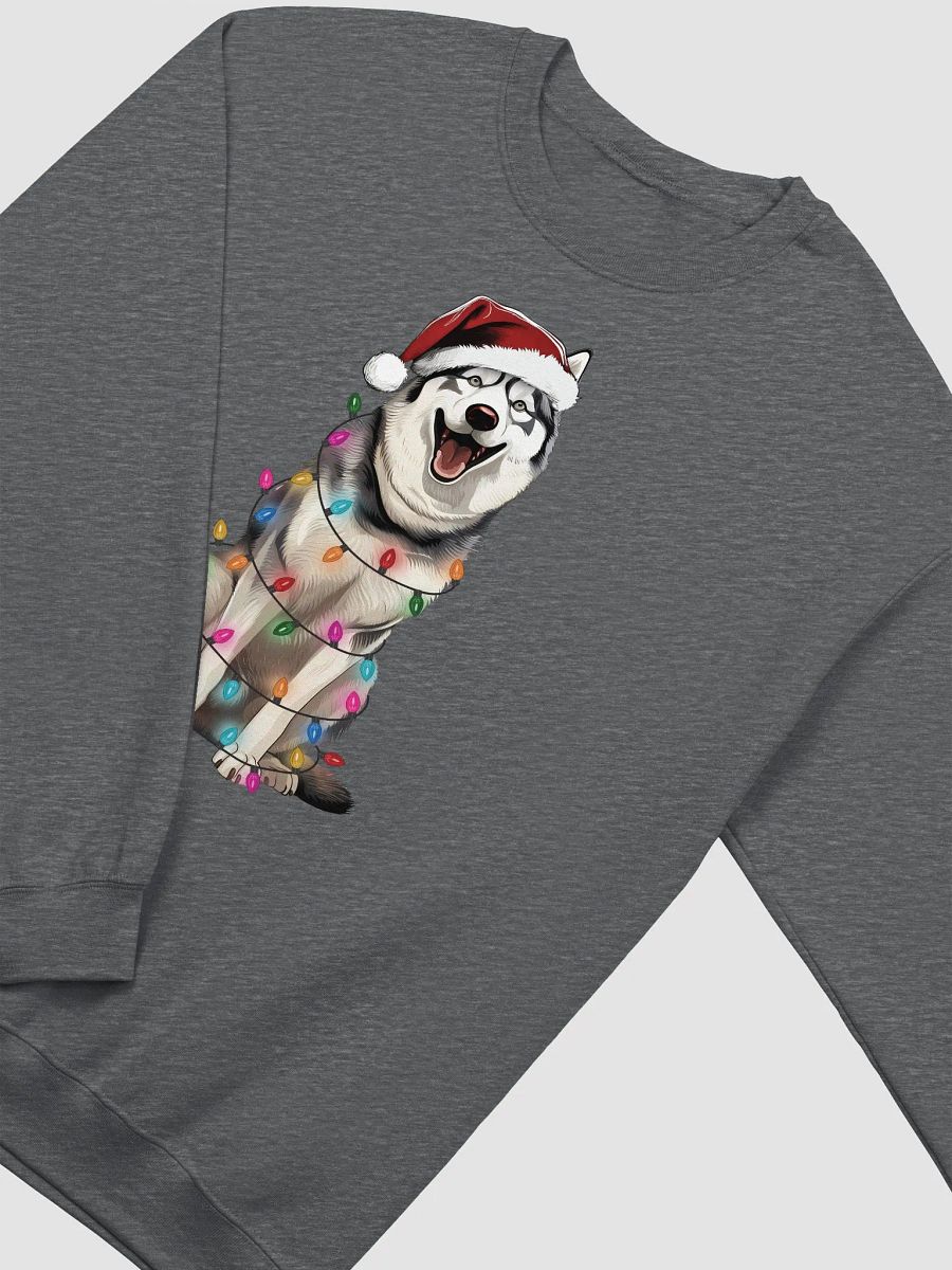 Funny Siberian Husky Christmas Sweatshirt for Husky Paw-rents product image (4)