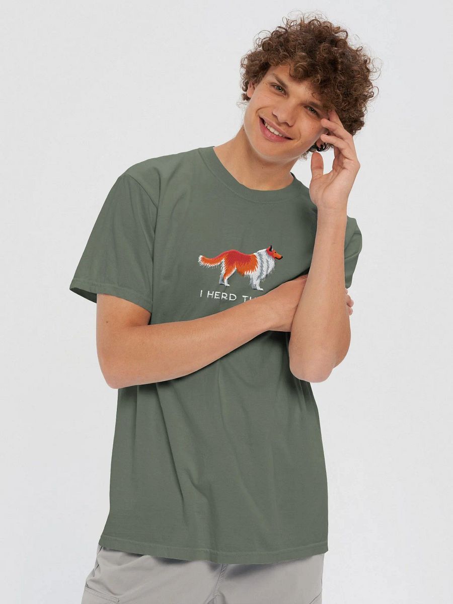 I Herd That T-Shirt(Embroidered) of a Shetland Sheepdog(Red) product image (8)