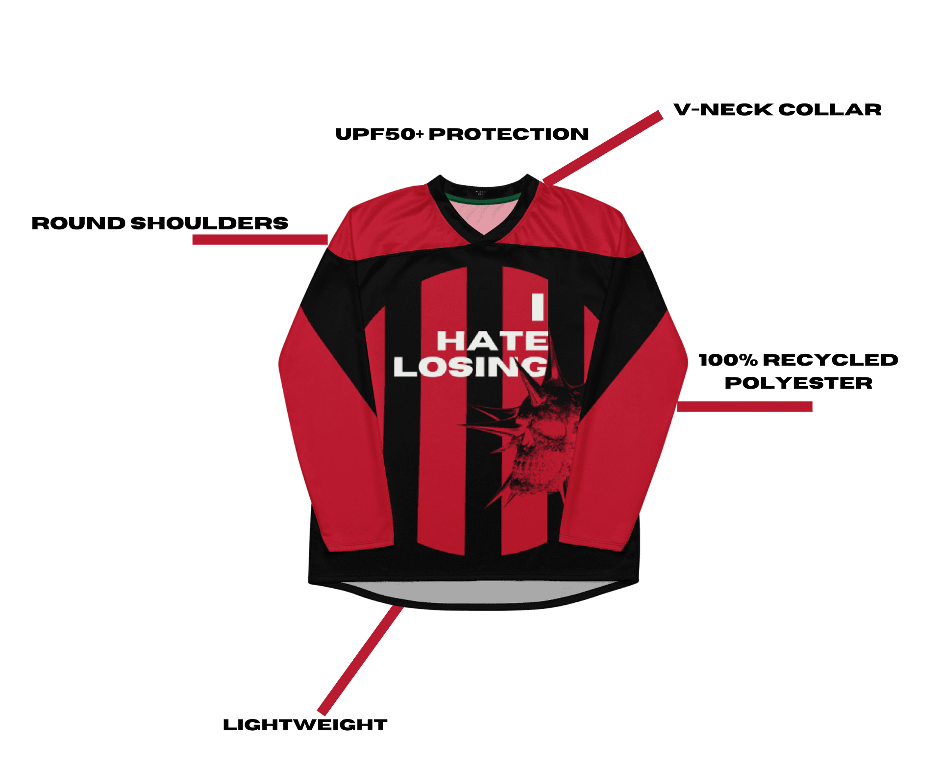 Xblackred Premium Hockey Jersey product image (2)