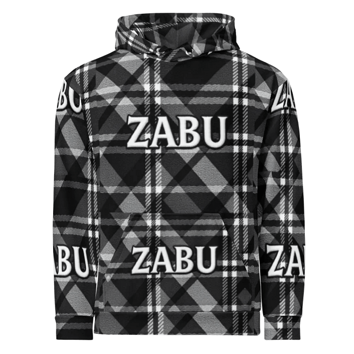 ZABU Checkered Plaid Unisex Hoodie product image (1)