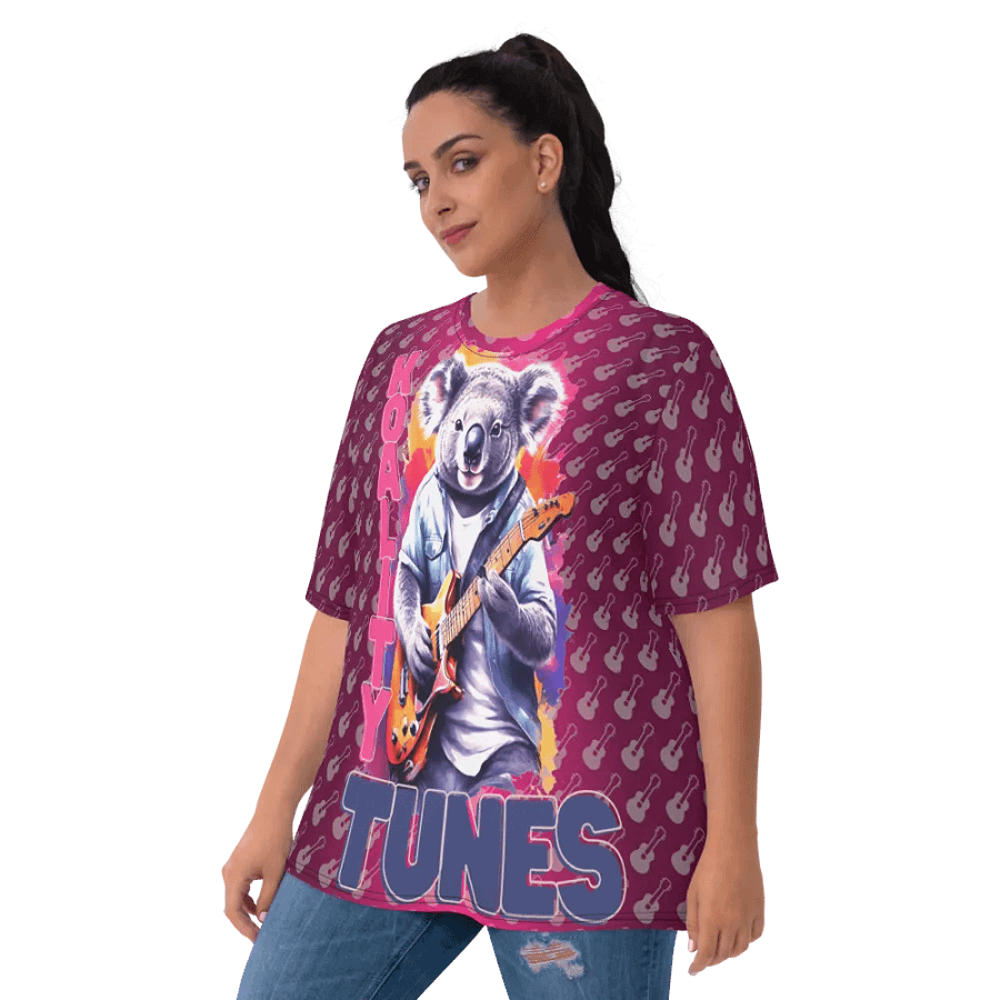 Koality Tunes Koala Playing Guitar All Over Print T-shirt product image (3)