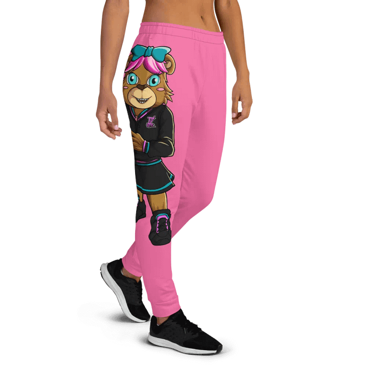 Standing Girl Bear Pink Joggers product image (1)