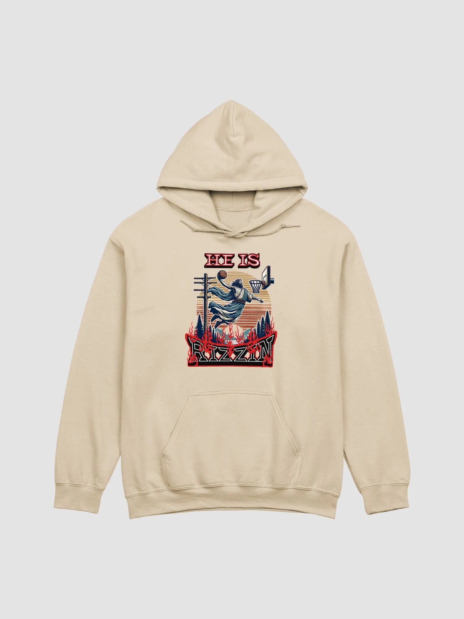 He Is Rizzin Basketball Jesus Slam Dunk Hoodie product image (19)