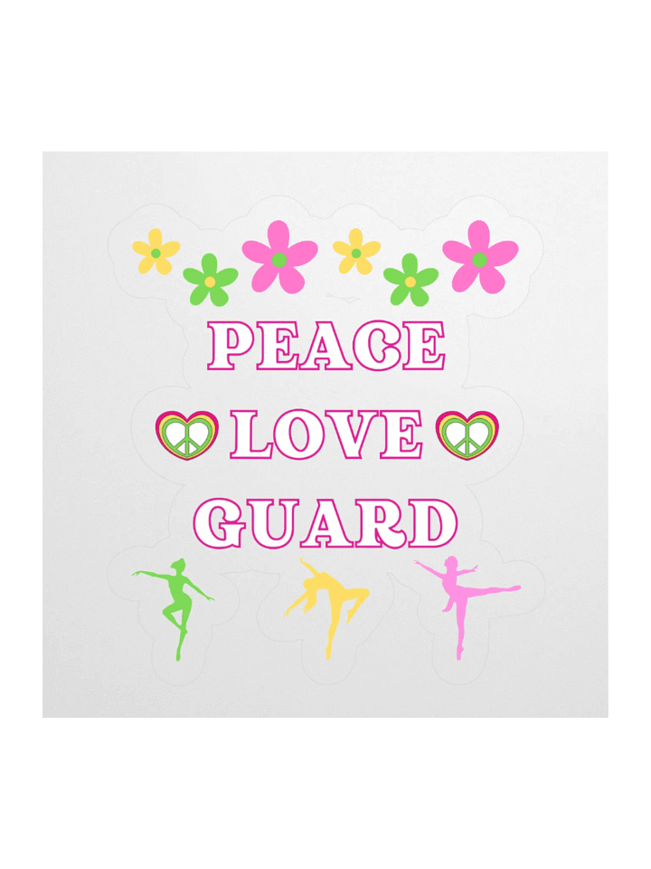 PEACE. LOVE. GUARD STICKER product image (2)