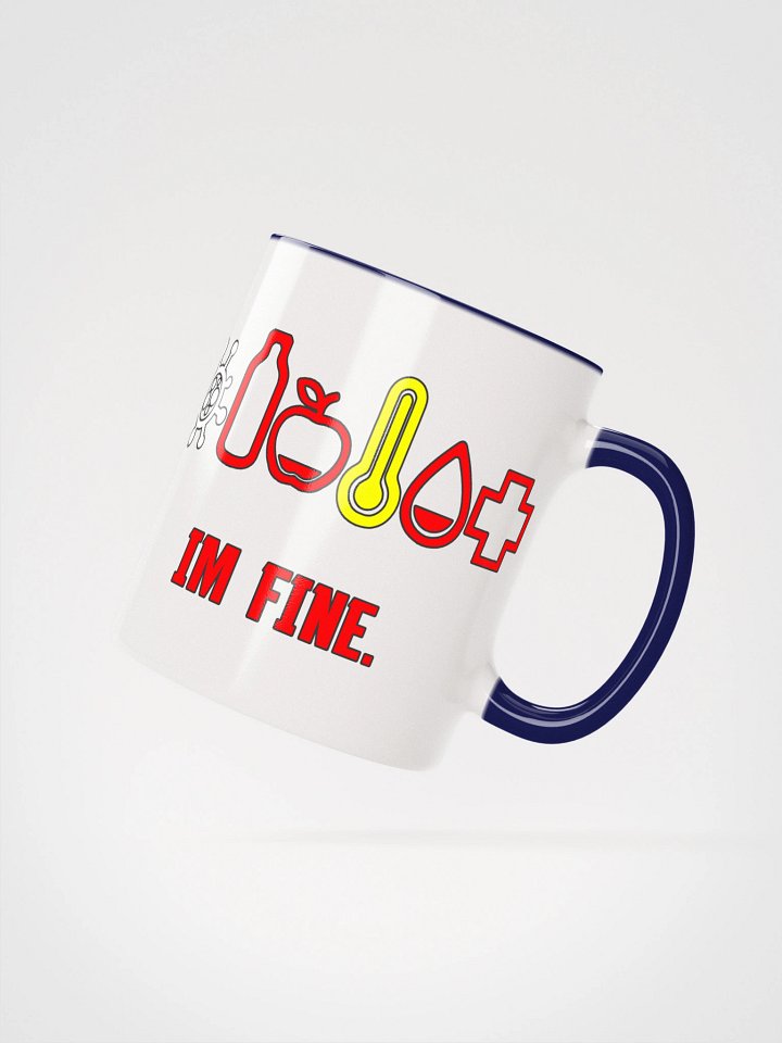 'Im fine', Ceramic Mug with Colour product image (13)