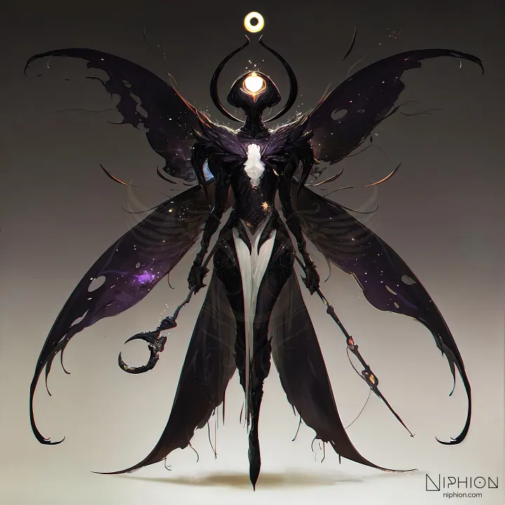 High-Resolution Digital Art – Abyssal Seraph, Character Design #13 product image (1)