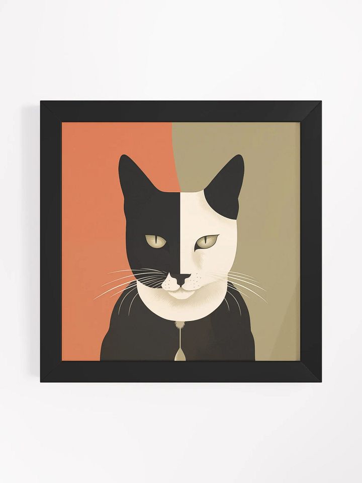Duality Cat Framed Matte Poster product image (4)