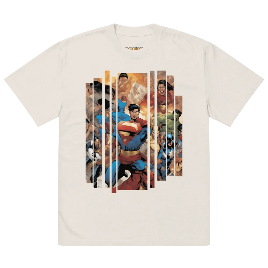 Super heroes oversized t-shirt product image (3)