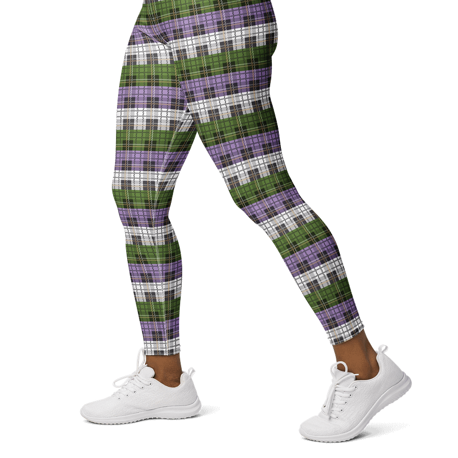 Genderqueer Pride Plaid Leggings product image (3)