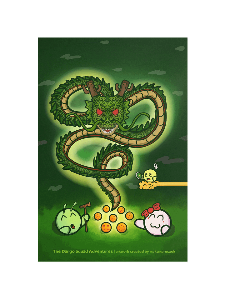 Dango Dragon - Frameless Poster product image (1)