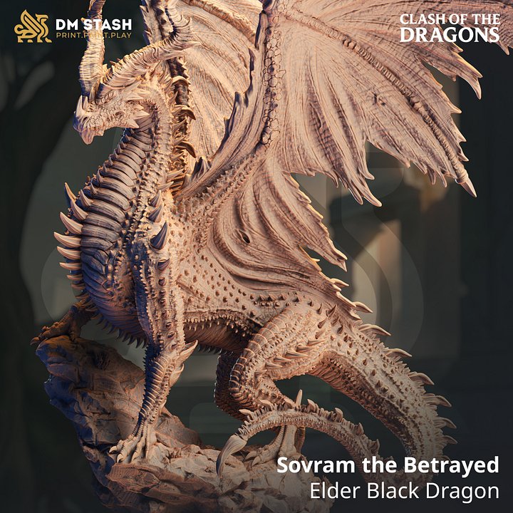 Sovram the Betrayed – Elder Black Dragon product image (1)