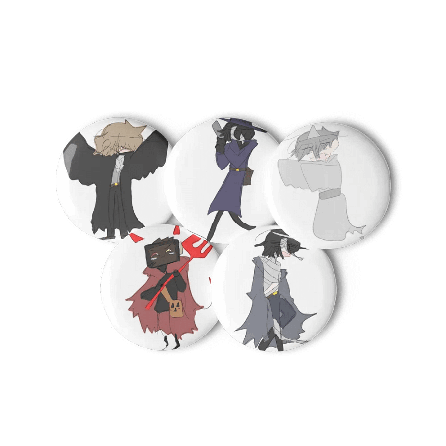 Moon of the Daylight characters Halloween pin buttons part2 product image (6)