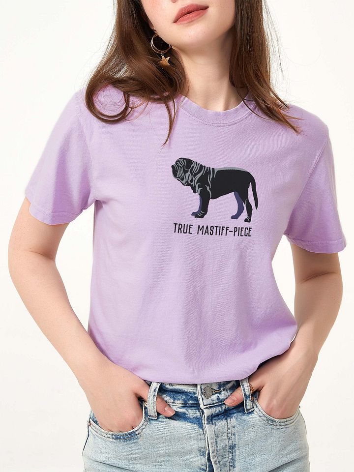 True Mastiff-Piece T-Shirt(Embroidered) of a Neapolitan Mastiff(Black) product image (2)
