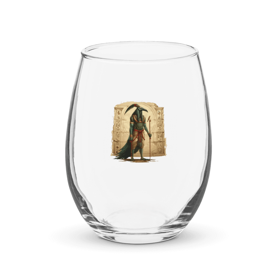Thoth - The Egyptian God of Wisdom Stemless Water / Wine Glass product image (1)