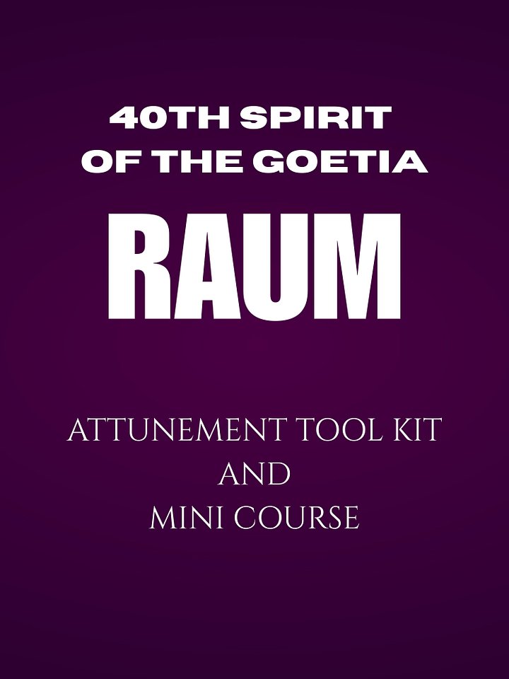 Raum, 40th Spirit of the Goetia Attunement Tool Kit and Mini Course by O December Derry product image (1)