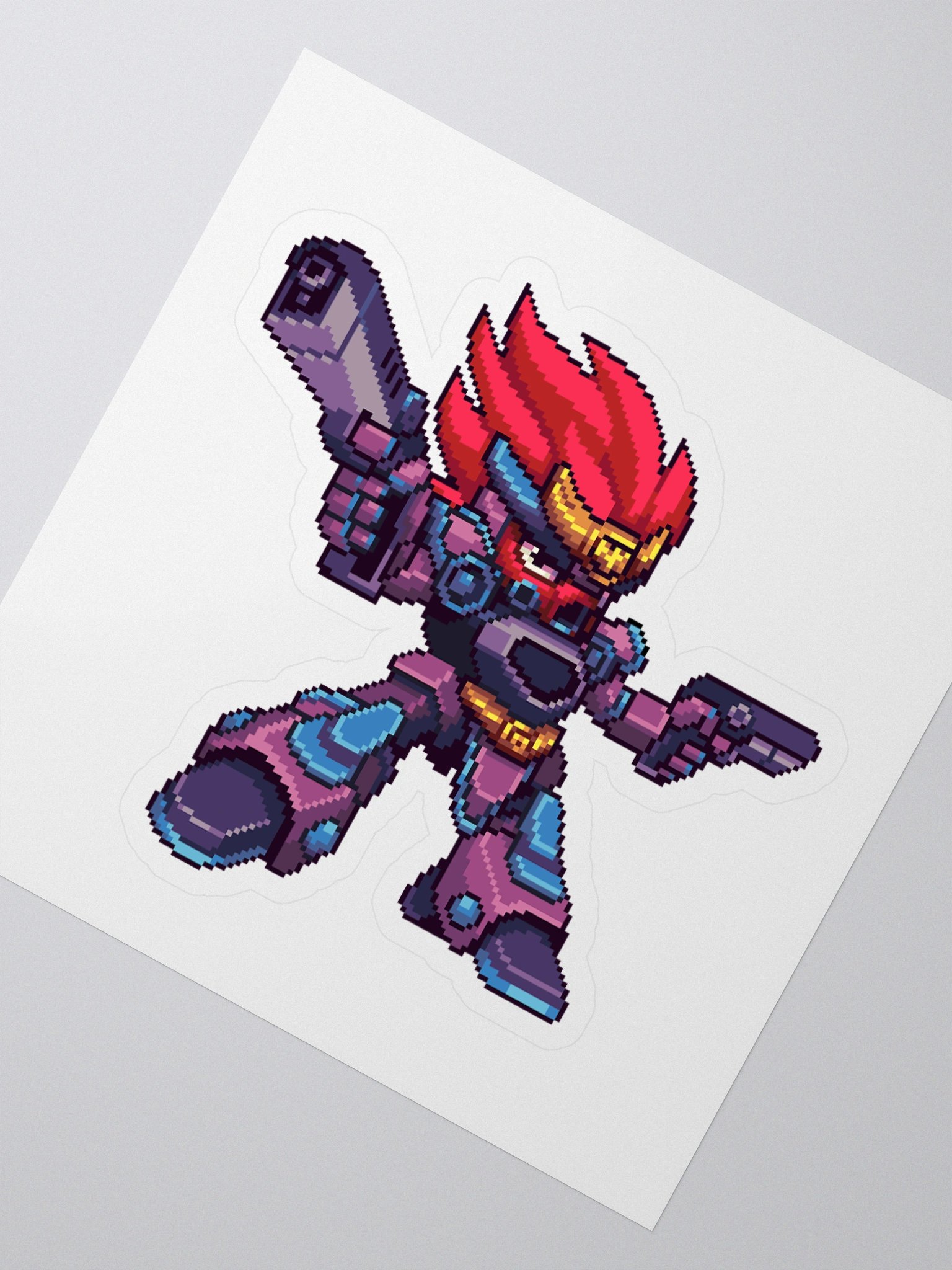 Next Generation Records Kiss Cut Sticker 8-Bit Logo product image (2)