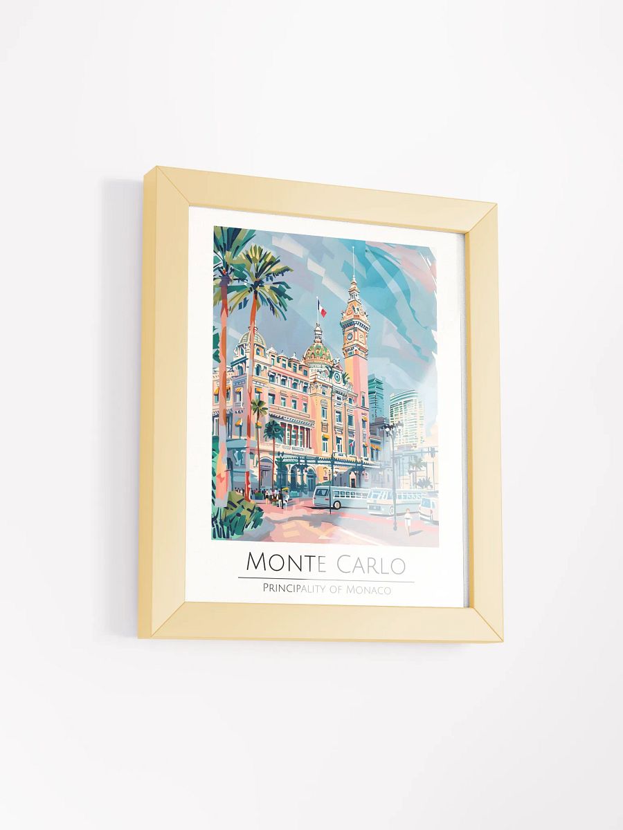 Monte Carlo Monaco Framed Travel Poster product image (2)