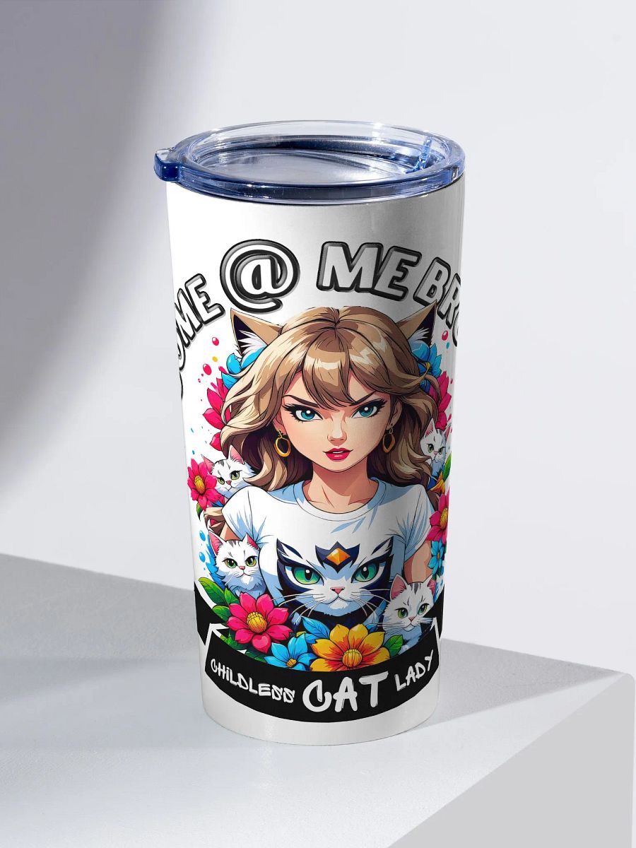 Childless Cat Lady 20 oz Stainless Steel Tumbler - White product image (3)