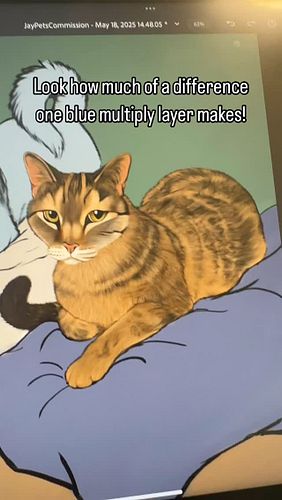 It’s always surprising to me how much of a difference a single layer can make in a painting!

#pet #painting #art #cat