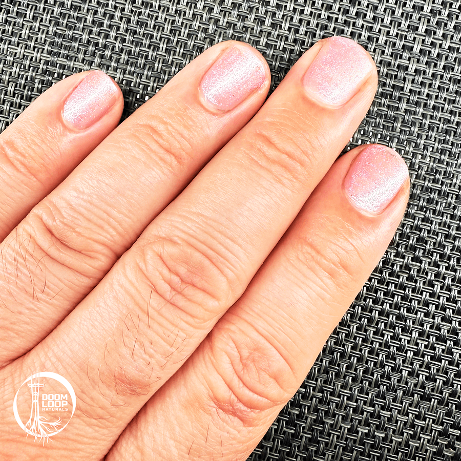 PINK PONY - Semi-Sheer Pink Glitter Nail Polish product image (5)