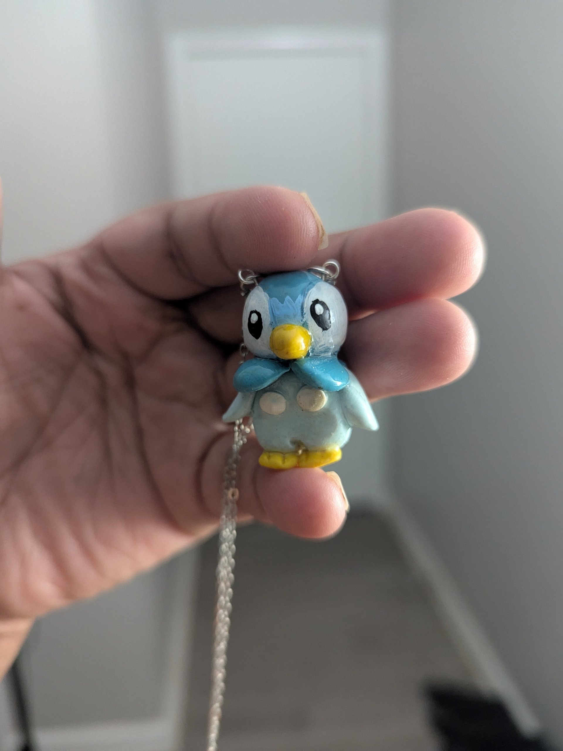 Handmade Pokemon Piplup Necklace product image (1)