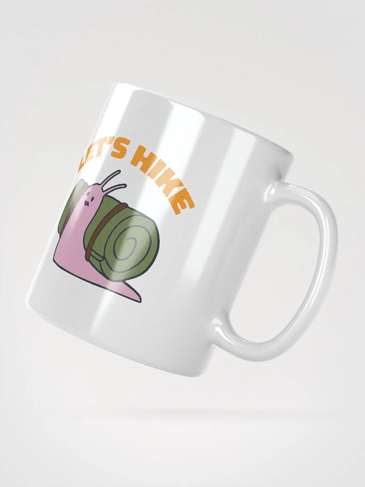 Happy Snail with Bedroll Shell says Let's Hike! product image (2)
