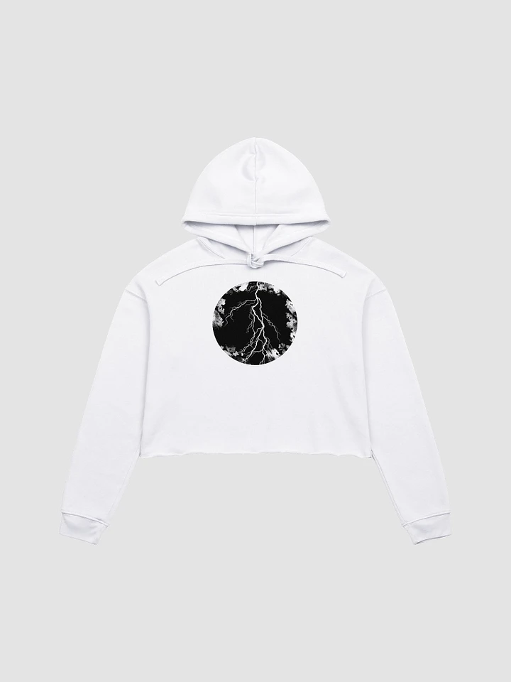 Full Moon, Lightning and Blood Crop Hoodie product image (13)