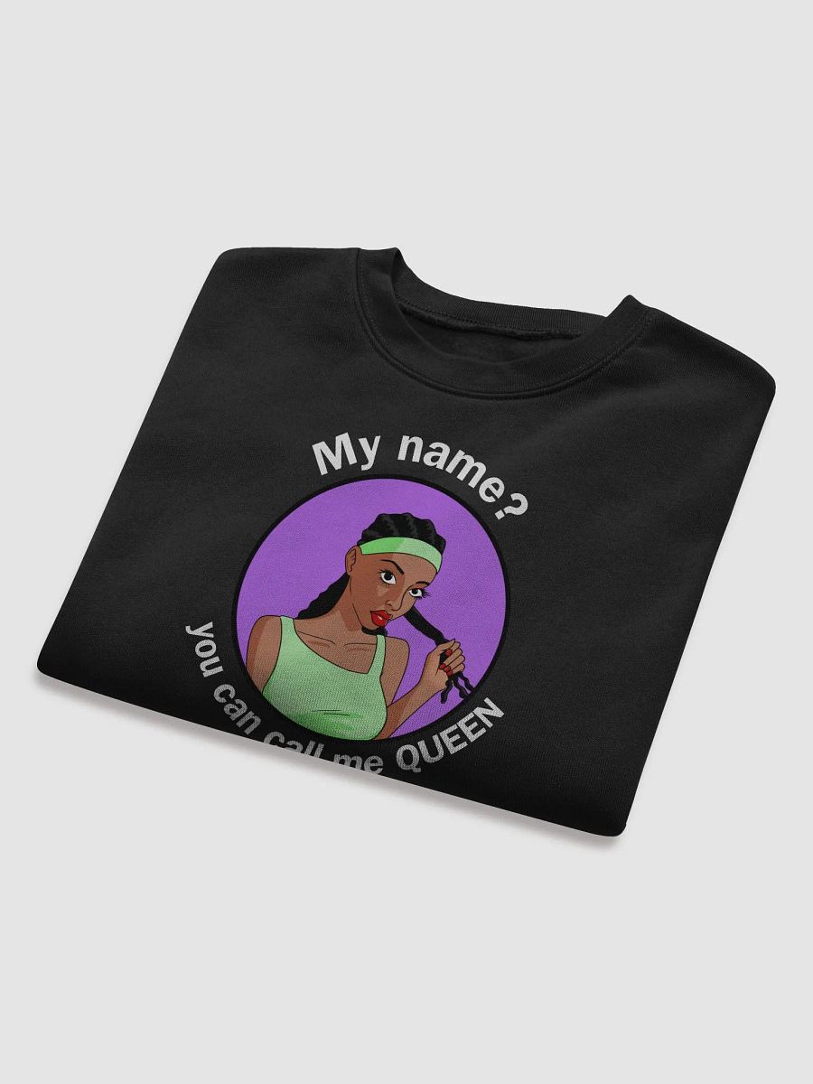 You Can Call Me Queen - CROP sweatshirt, raw hem product image (4)