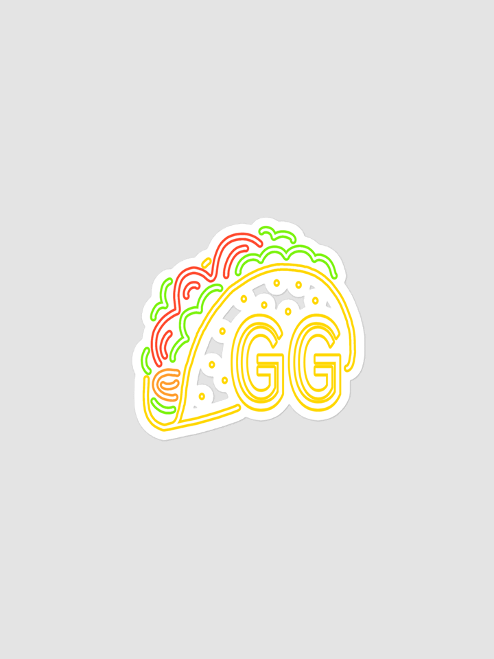 Taco GG Bubble-Free Sticker product image (1)