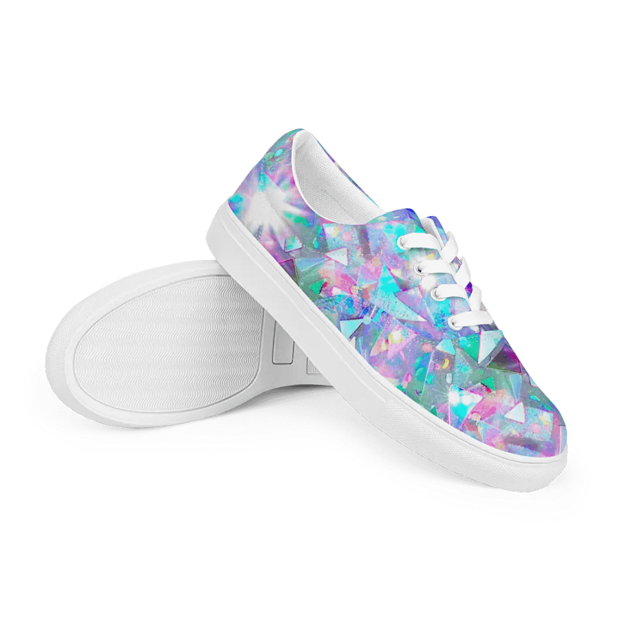 Crystal explosion effect womens canvas shoes product image (11)