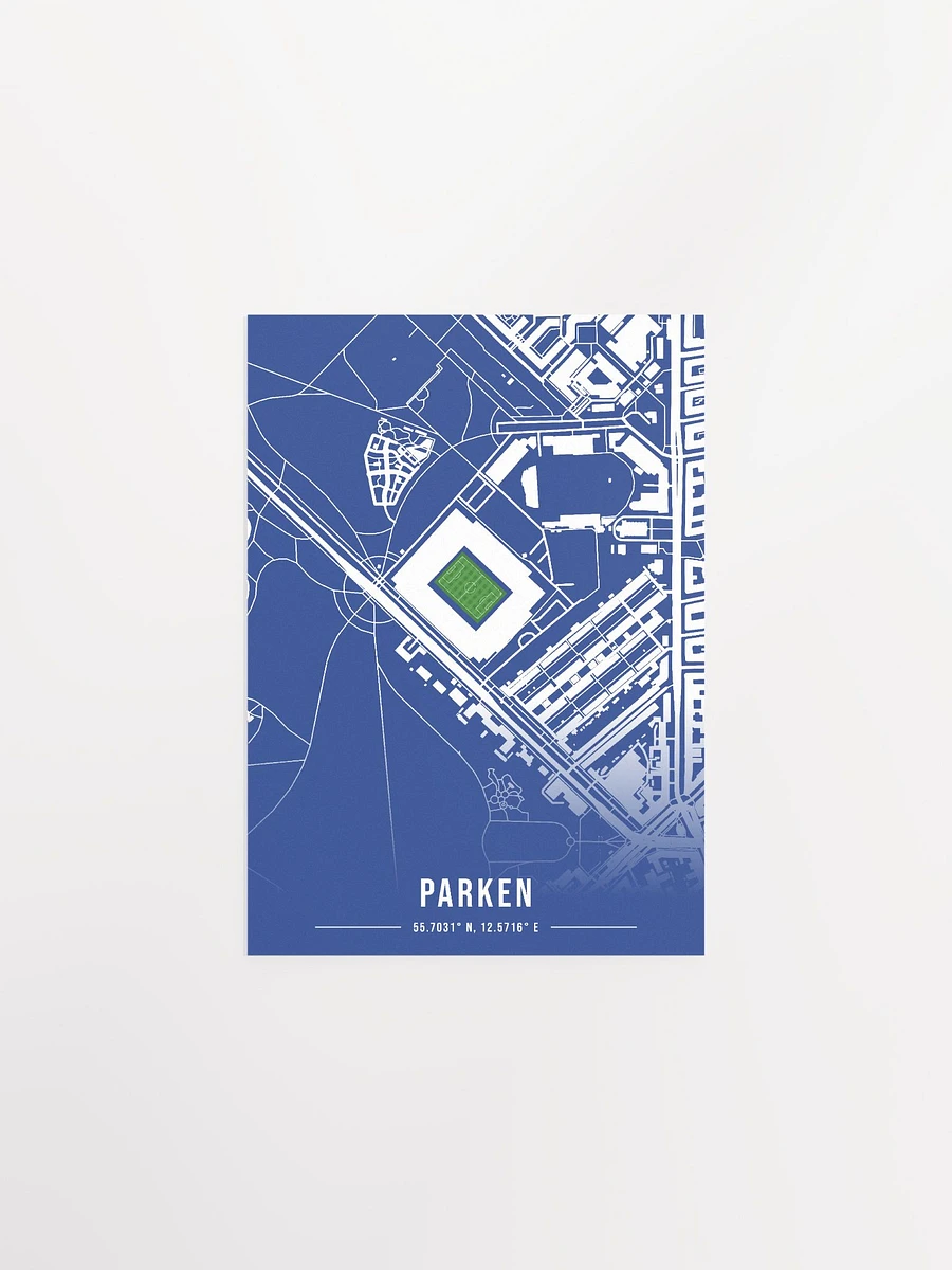 Parken Stadium Blue Map Design Poster product image (2)