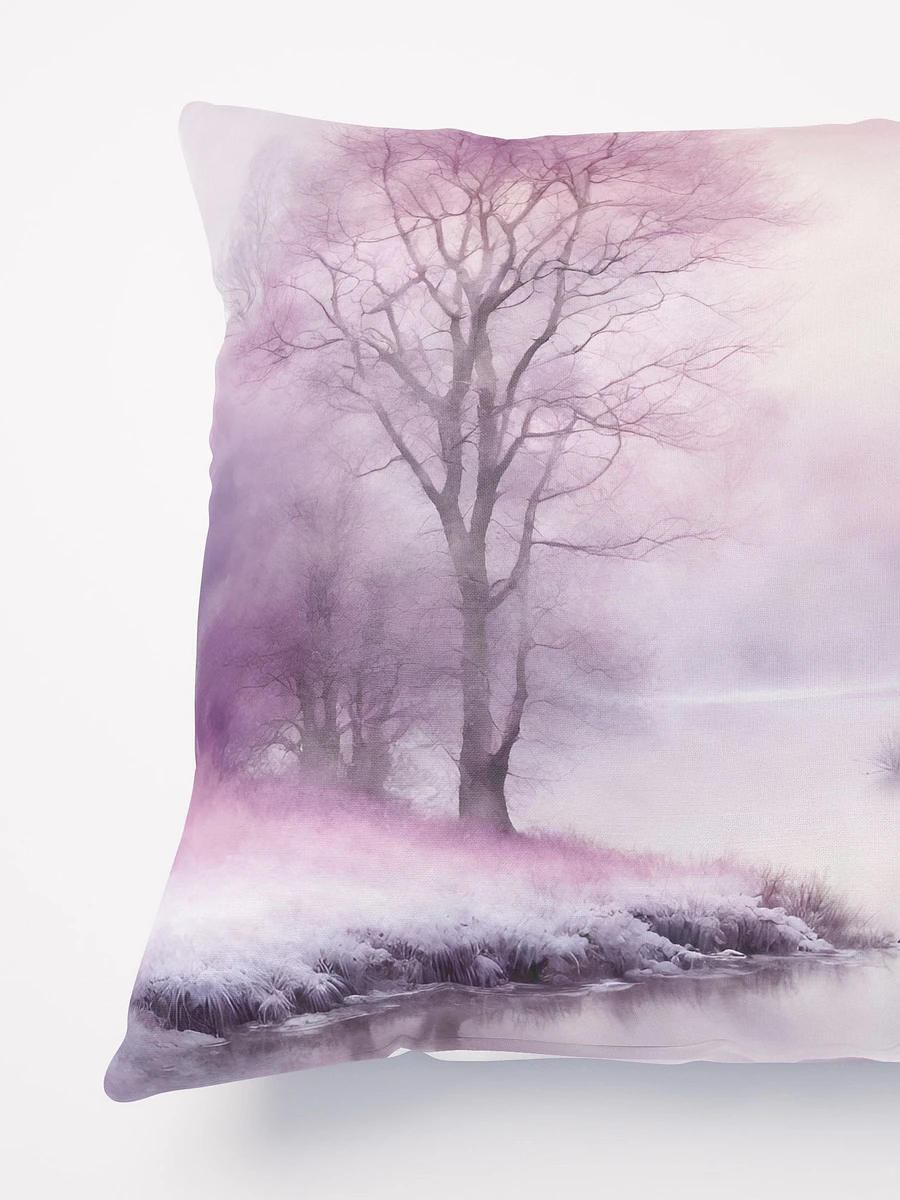 Pink Winter Nature Scene Pillow product image (4)
