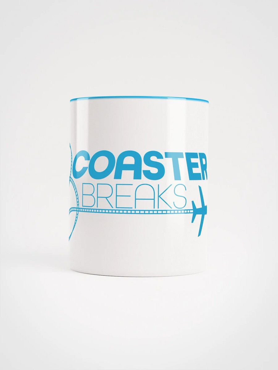 Coaster Breaks Ceramic White and Blue Mug product image (5)