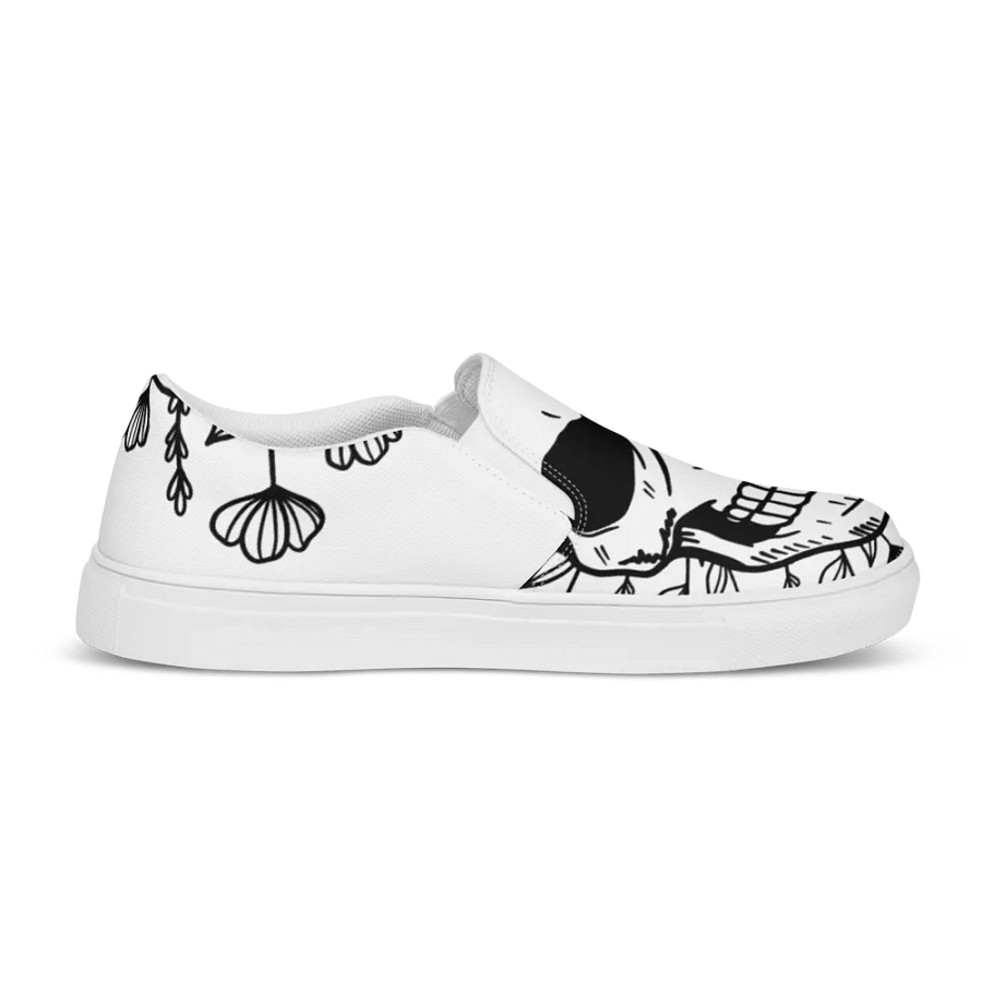Mens Skull Canvas Slip-Ons product image (12)