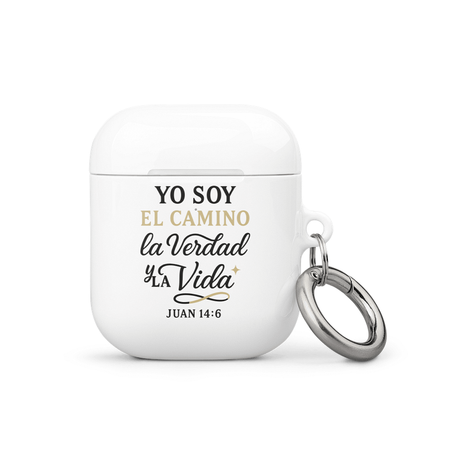 AirPods® Case – “Yo Soy el Camino, la Verdad y la Vida” – Spanish All-Over Design product image (1)