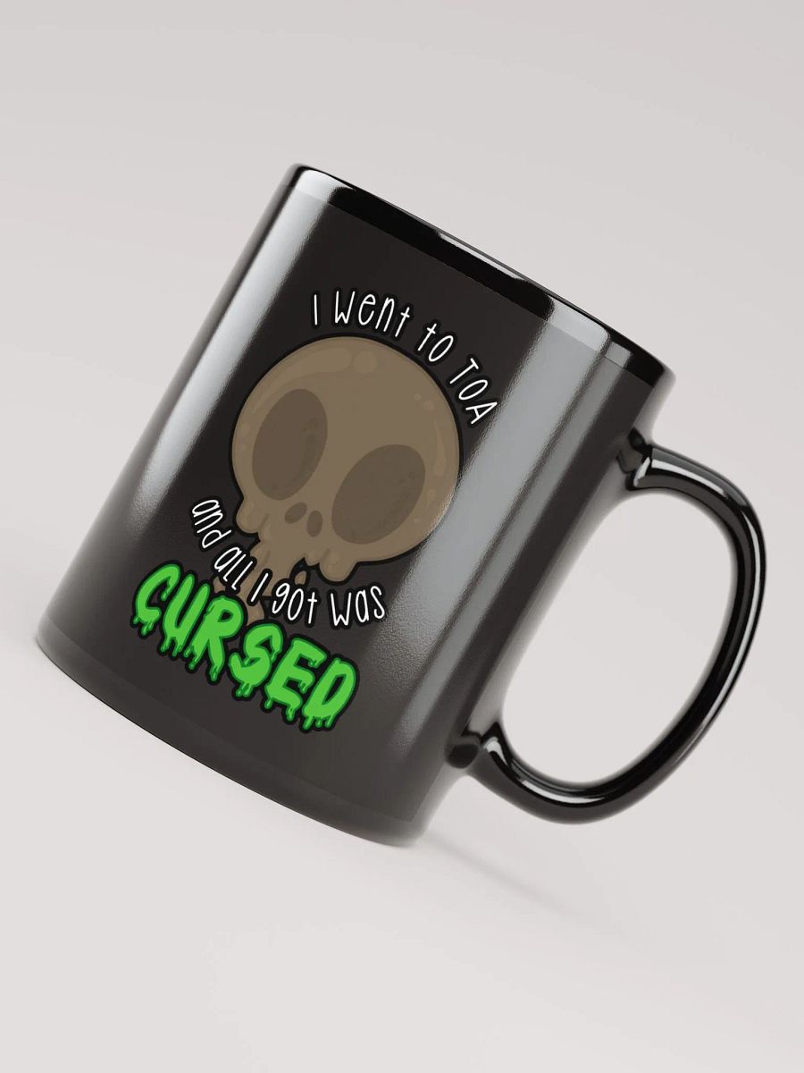 All I Got Was Cursed - Warrior - Black Glossy Mug product image (4)
