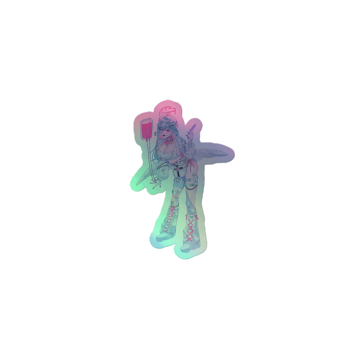 Pinki Holographic Sticker product image (1)