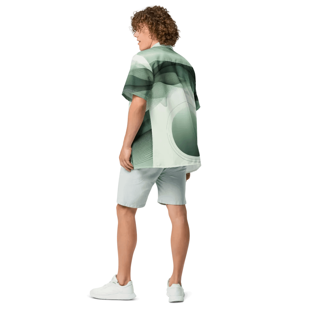 Men's Full-Print-9 Green Hawaiian Shirt product image (6)